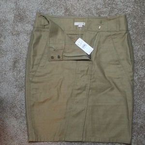 LOFT nwt cargo skirt brown size 2